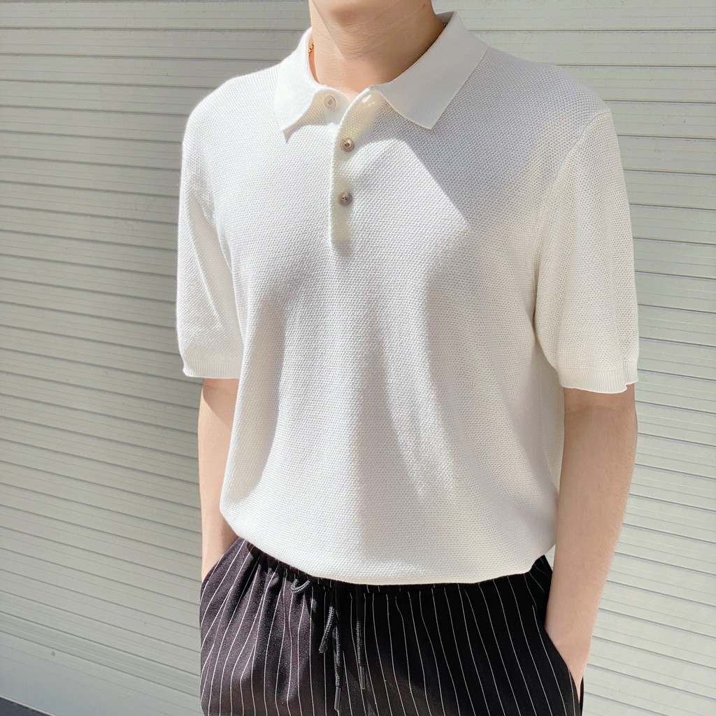 Áo Polo Nam Vải Dệt Kim Đan Vân Hạt Sọc Nhiều Màu , Thun Cổ Bẻ Co Giãn - Thoáng Khí Kiểu Hàn Divide 79 PLM633 | BigBuy360 - bigbuy360.vn