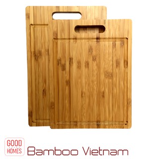 Combo 2 thớt tre cao cấp Super Master Chef - Siêu Đầu Bếp / 330-290x220x18 mm - thớt gỗ tre xuất khẩu