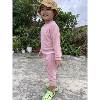 Bộ thun Cotton zip Hàn xịn sò cho bé