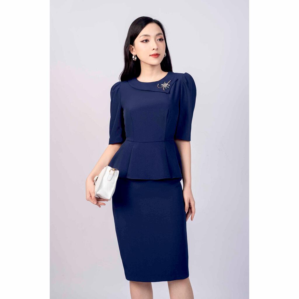 Set bộ cổ tròn đính hạt MMOutfit M-SB080421061