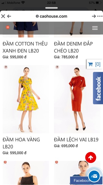 Đầm hoa vàng nút bọc Caohouse