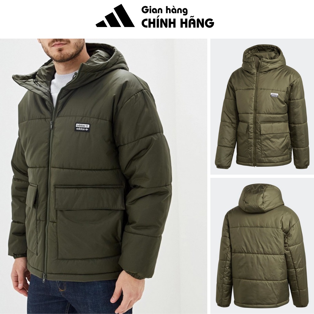 Áo phao Adidas nam dáng dài ED7219 HÀNG CHÍNH HÃNG