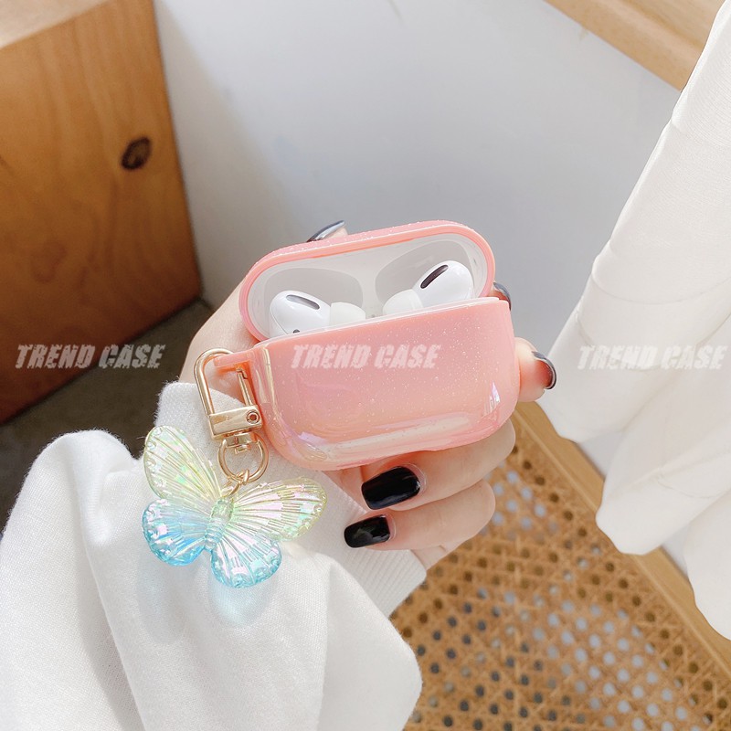 Vỏ Đựng Bảo Vệ Hộp Sạc Tai Nghe Airpods 1 / 2 Hình Bướm Xinh Xắn