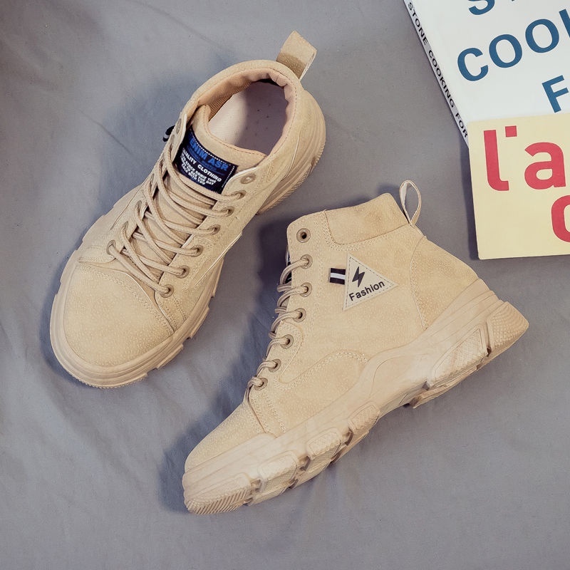 Đôi giày bốt phong cách Martin cổ ngắn thời trang theo phong cách Anh sành điệu cho nữ | BigBuy360 - bigbuy360.vn