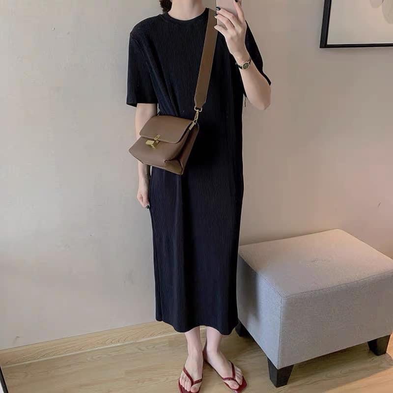 Váy Len Tăm Cổ Tròn Dáng Suông Phù Hợp Với Tất Cả Mọi Người, Váy Len Bầu Xinh LICA _ V01 | BigBuy360 - bigbuy360.vn