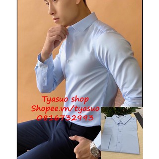 Combo 110K 2 Áo Sơ Mi Nam Vải Kate Lụa