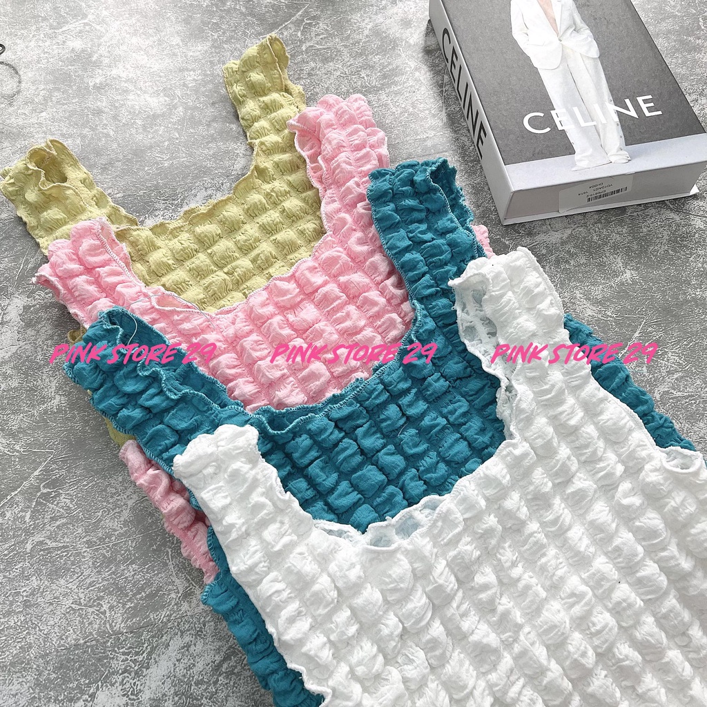 Áo Ba Lỗ Croptop , Dáng Rộng Chất Xốp Siêu Mát Alohashop91