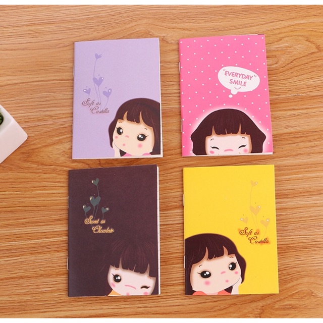 sổ tay mini hình cô gái chibi
