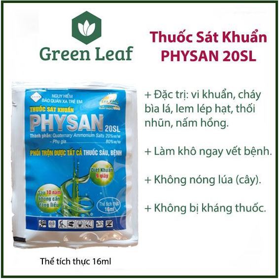 PHYSAN 20sl chuyên Cháy Bìa Lá - Lem Lép Hạt