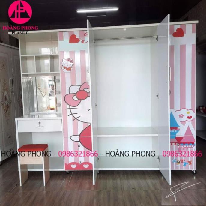 Tủ quần áo có bàn trang điểm - in 3d hình hellokisty siêu xinh miễn phí giao hàng