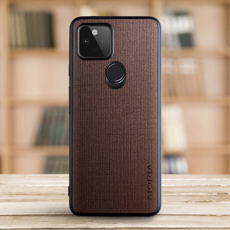 Ốp Điện Thoại Dẻo Phối Vải Thiết Kế Đơn Giản Thời Trang Cho google pixel 5 google pixel 5