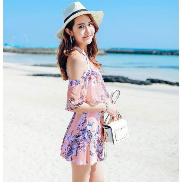 Áo Bơi Nữ Dạng Váy Kín Đáo Tay Bèo Xinh - Bikini Đồ Bơi Nữ Đẹp ་ | BigBuy360 - bigbuy360.vn