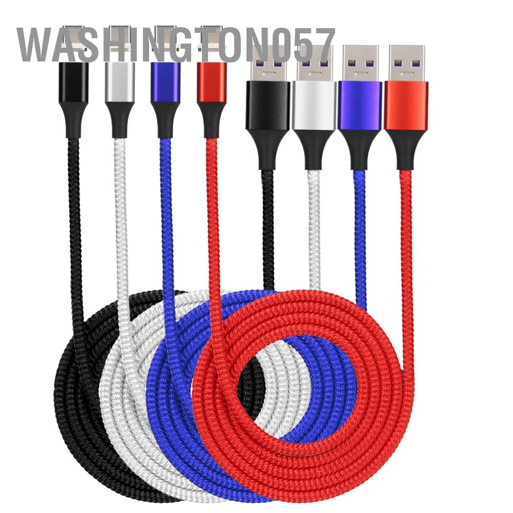 Washington057 5A Magnetic Cellphone Fast Charging Cable Mobile Phone Data Line for TypE C