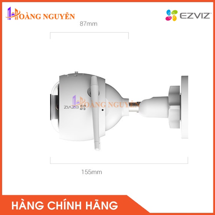 [NHÀ PHÂN PHỐI] Camera IP Wifi ngoài trời EZVIZ H3 3K, Phát hiện hình dạng người, ban đêm có màu, Chuẩn IP67