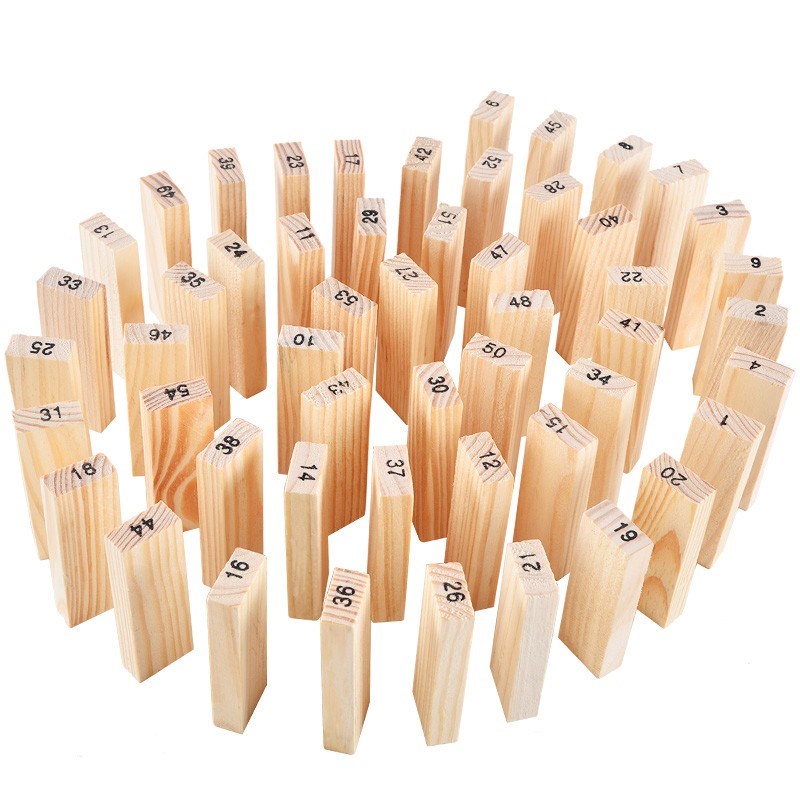 Đồ Chơi Rút Gỗ Thông Minh 54 Thanh Mini Cho Bé