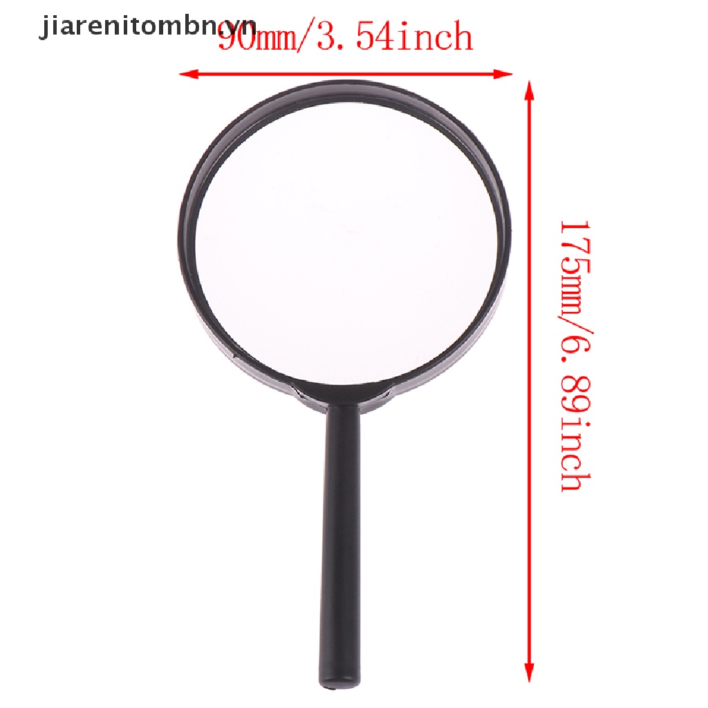 Kính Lúp Phóng Đại 5 Lần Cầm Tay 90mm Tiện Dụng