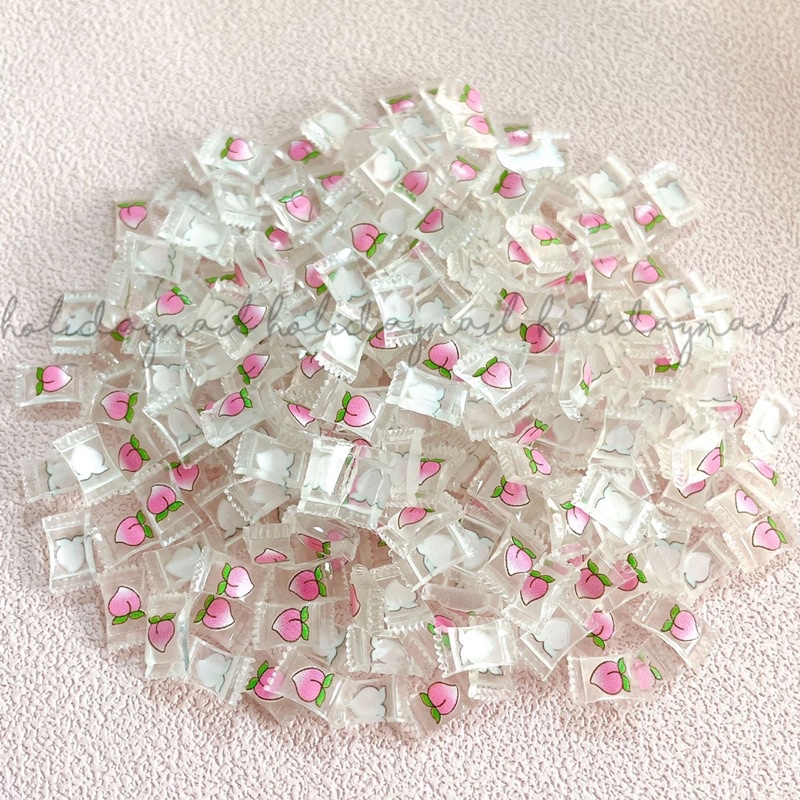 HOLIDAYNAIL Set 20 charm kẹo hình trái cây mix màu