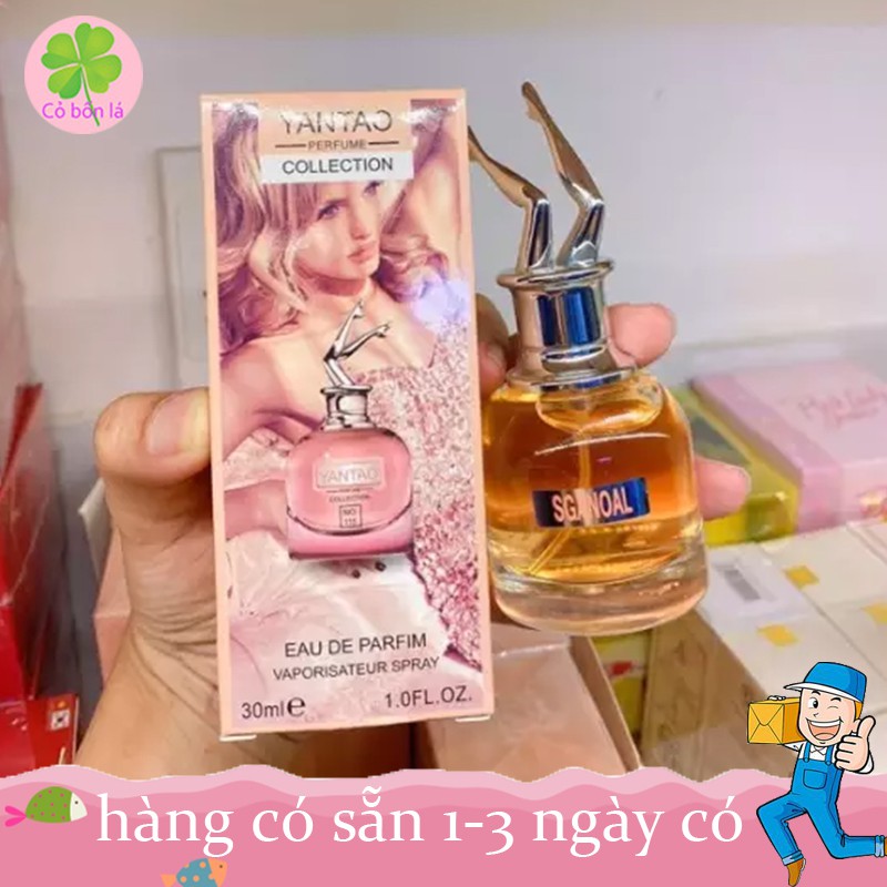 Nước hoa nữ yantao, nước hoa nữ cô gái chân dài cực sang chảnh hương thơm cực hot mẫu 30ml