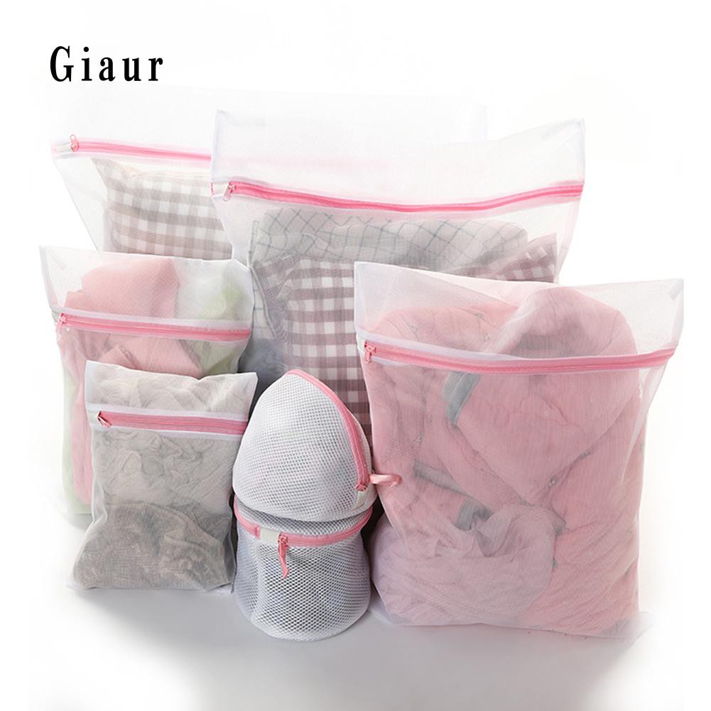 Set 7 túi lưới dùng giặt đồ lót có thể tái sử dụng tiện lợi