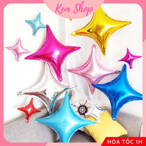 Bóng Ngôi Sao 4 Cánh Trang Trí Tiệc Sinh Nhật, Đám Cưới - Kemshop K64