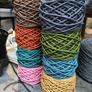 1kg dây thừng Macramé màu Xanh deep ocean