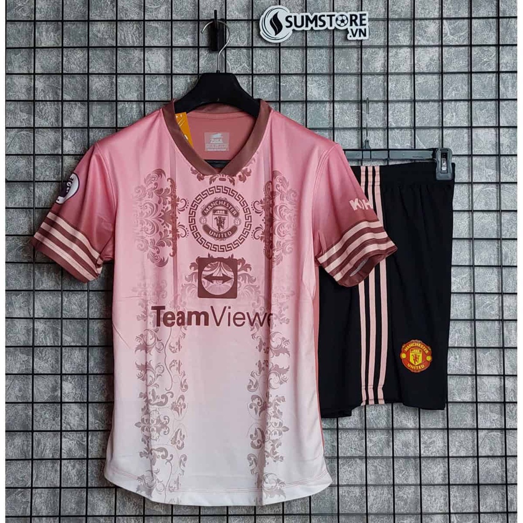 Áo Đá Bóng CLB MU Hồng ZK 2022 2023 – Thun Mè Cao Cấp - Áo Bóng Đá Mới Nhất
