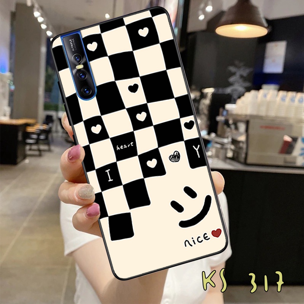 Ốp lưng Vivo V15 - Vivo V15 Pro - Vivo V17 - Vivo V17 Pro - Ốp in hình họa tiết caro bền, đẹp