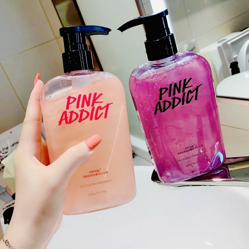 Sữa Tắm Ma Thuật PINK ADDICT Hương Thơm Quyến Rũ Lưu Hương Lâu Dưỡng Ẩm Trắng Da Sữa Tắm SHOWEL GEL PINKADDICT Tự Pha