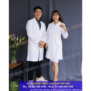 Áo blouse bác sĩ, dược sĩ, xét nghiệm - thương hiệu tn medical