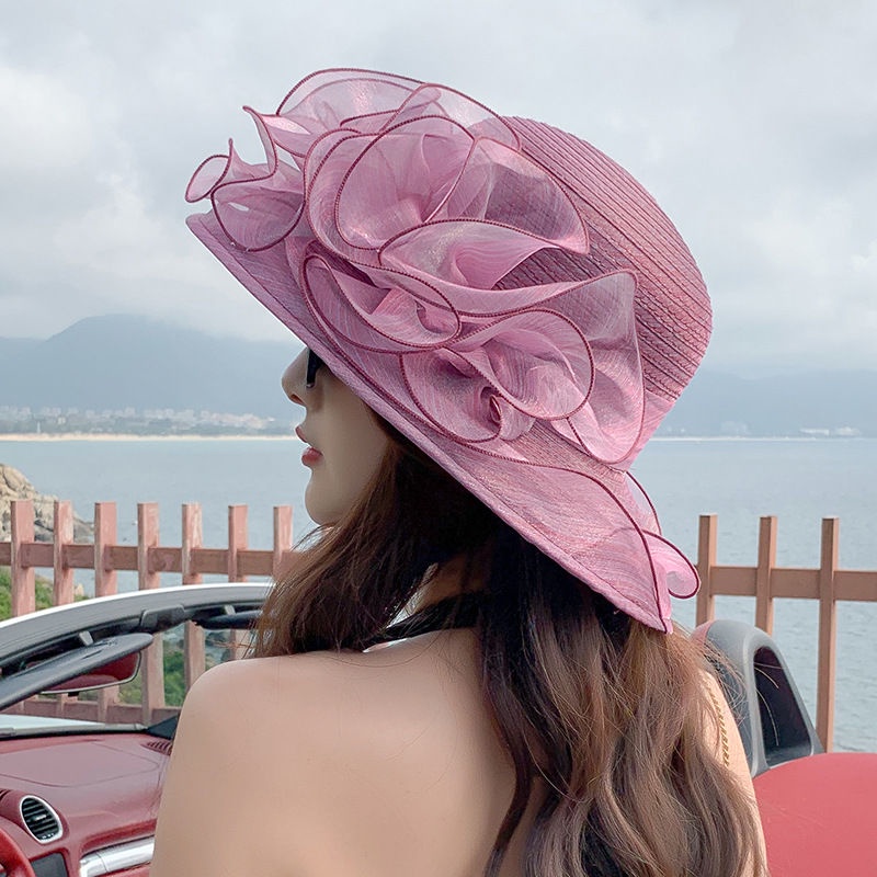 Nón Vành Chống Nắng Thoáng Khí Viền To Phong Cách Phương Tây Thời Trang Mùa Hè Mới Cho Nữ