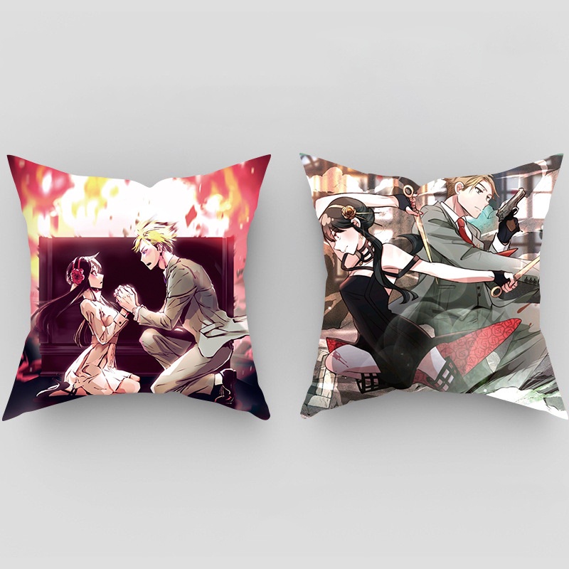 Gối IN HÌNH Spy x Family Gia đình điệp viên chibi anime xinh xắn tiện lợi gồm vỏ và ruột