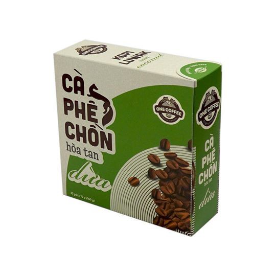 Cà Phê Chồn Hòa Tan Dừa - ONE COFFEE (10 Gói)