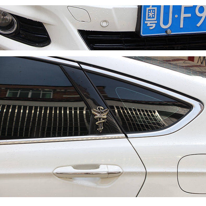 Logo Kobe Đen 3D Kim Loại Dán Trang Trí Xe Hơi