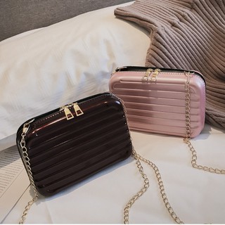 Túi đeo chéo vali cốp mini dây xích siêu hot-TXN83, túi đeo chéo nữ đẹp