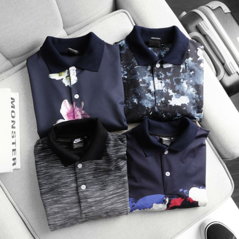 Áo thun polo cổ trụ HỌA TIẾT cao cấp VNXK