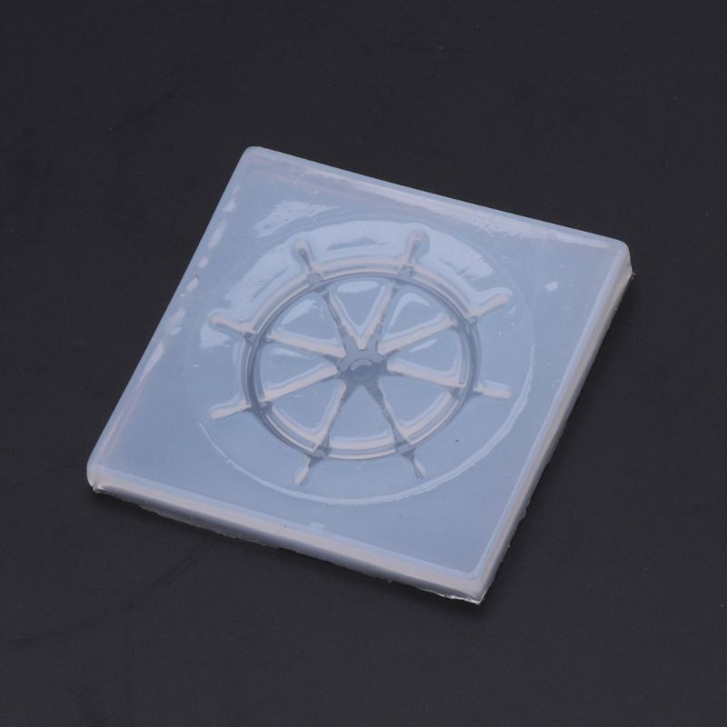 Khuôn Silicone Làm Mặt Dây Chuyền / Xà Phòng Hình Bánh Lái / Thuyền Độc Đáo DIY