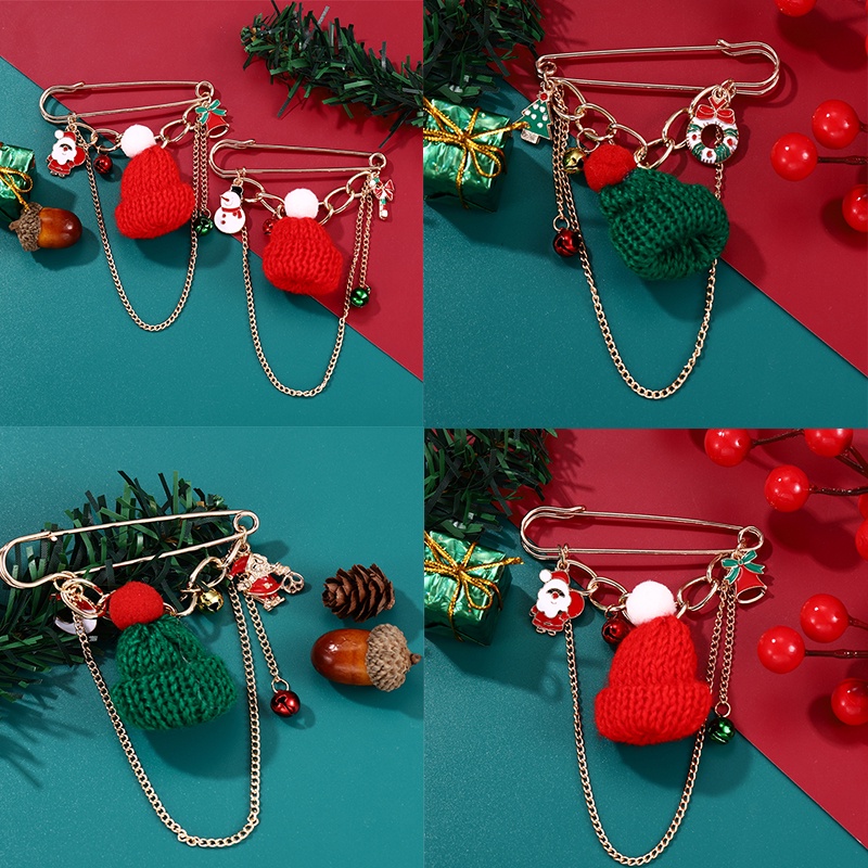 Ghim Cài Áo Hình Chuông Giáng Sinh Bằng Hợp Kim Dễ Thương