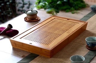 Khay trà tre chữ nhật  cao cấp