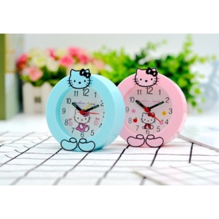 đồng hồ báo thức mèo kitty tròn