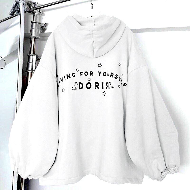 Áo khoác hoodie Dorri Ulzzang🌵áo nữ thu đông form rộng dài vải nỉ êm