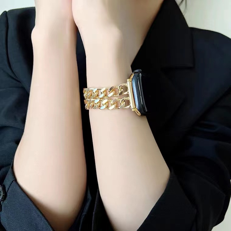 Dây Đeo Bằng Thép Không Gỉ Cho Đồng Hồ Apple Watch 6 4 3 Se 7 44mm 42mm 45mm 38/41 Series 5 40mm