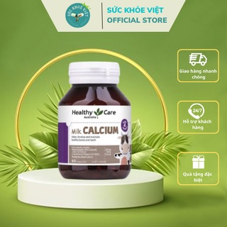 Canxi Milk Calcium Healthy Care 60v úc cho bé từ 6 tháng - Hỗ trợ phát triển xương, tăng chiều cao - SKU000059