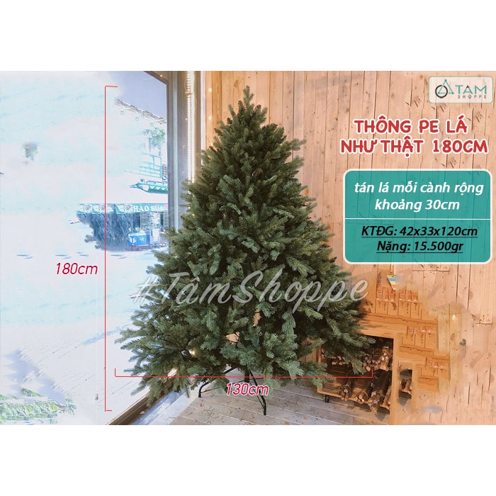 [LÁ DÀY ĐẸP - LOẠI 1] Cây thông Noel cao 180cm thông dụng nhiều kiểu X-TREE-13