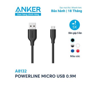 Cáp micro usb anker powerline - dài 0.9m - a8132