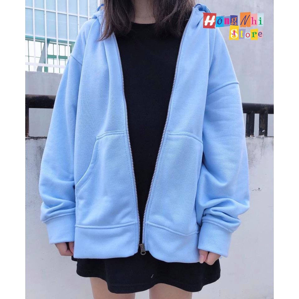 ÁO HOODIE ZIP UNISEX - HOOODIE DÂY KÉO DÁNG RỘNG - MM