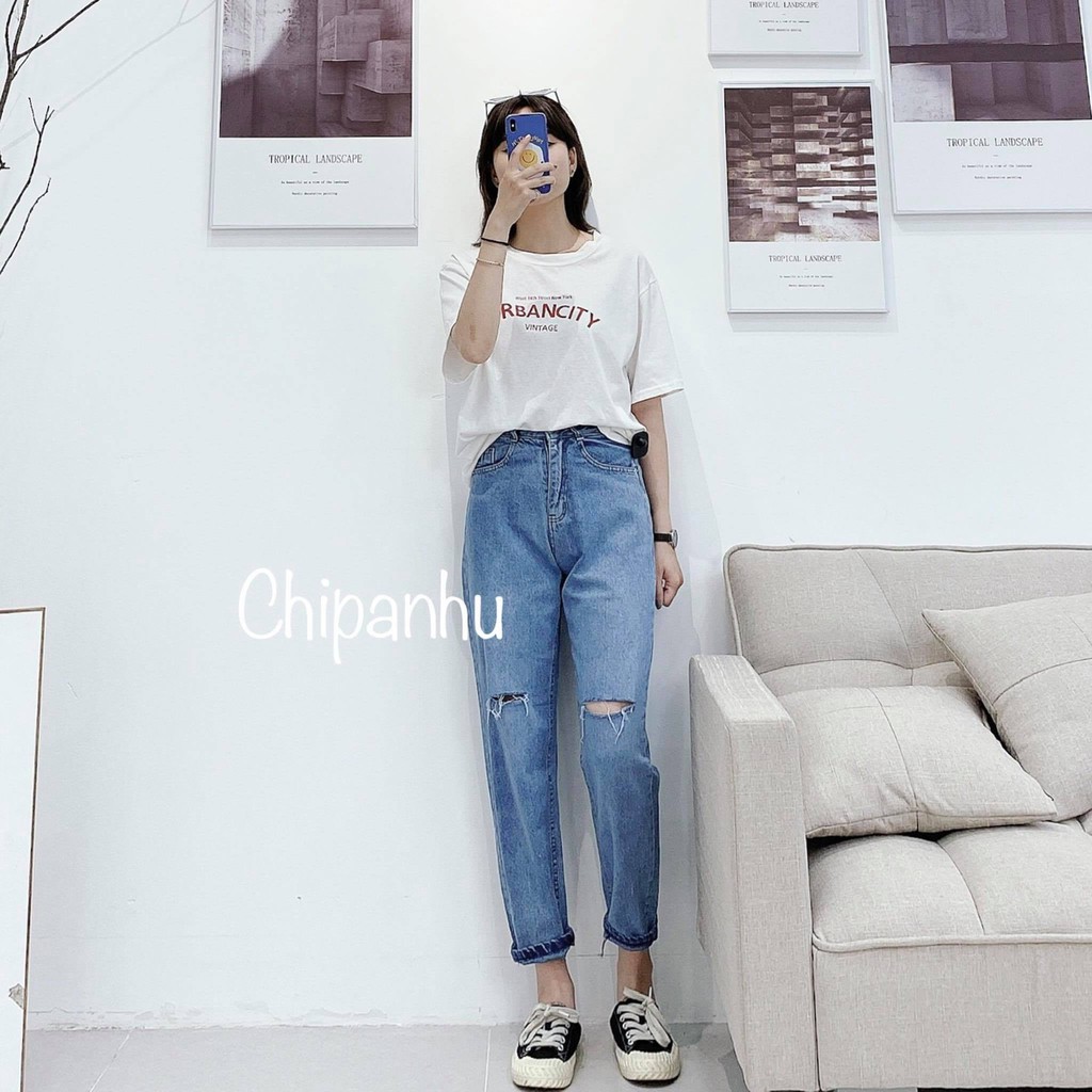 QUẦN BAGGY RÁCH GỐI 2 VẠCH 331