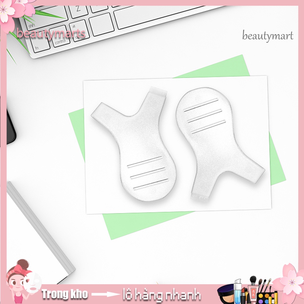 [Hàng mới về] Bộ 10 lược chải mi làm từ nhựa hình chữ Y uốn cong mi tự nhiên bên bỉ