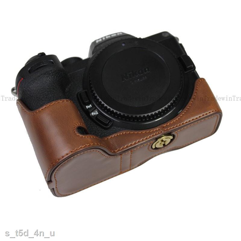 HOT Bao Da PU Bọc Máy Ảnh Cho Nikon Z7 Z6 Z5 Có Dây Đeo Tay