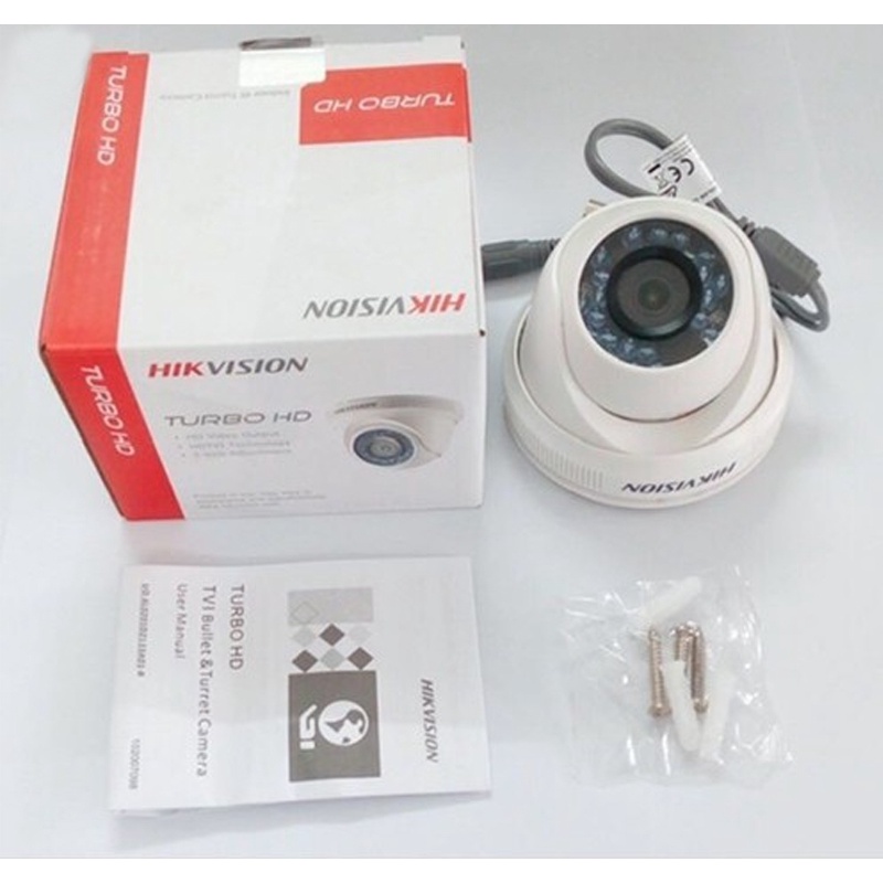 Camera HDTVI Dome Chuẩn 2MP Full HD HIKVISION DS-2CE56D0T-IRP Vỏ Nhựa, DS-2CE56D0T-IR Vỏ Sắt - Chính Hãng BH24TH | BigBuy360 - bigbuy360.vn