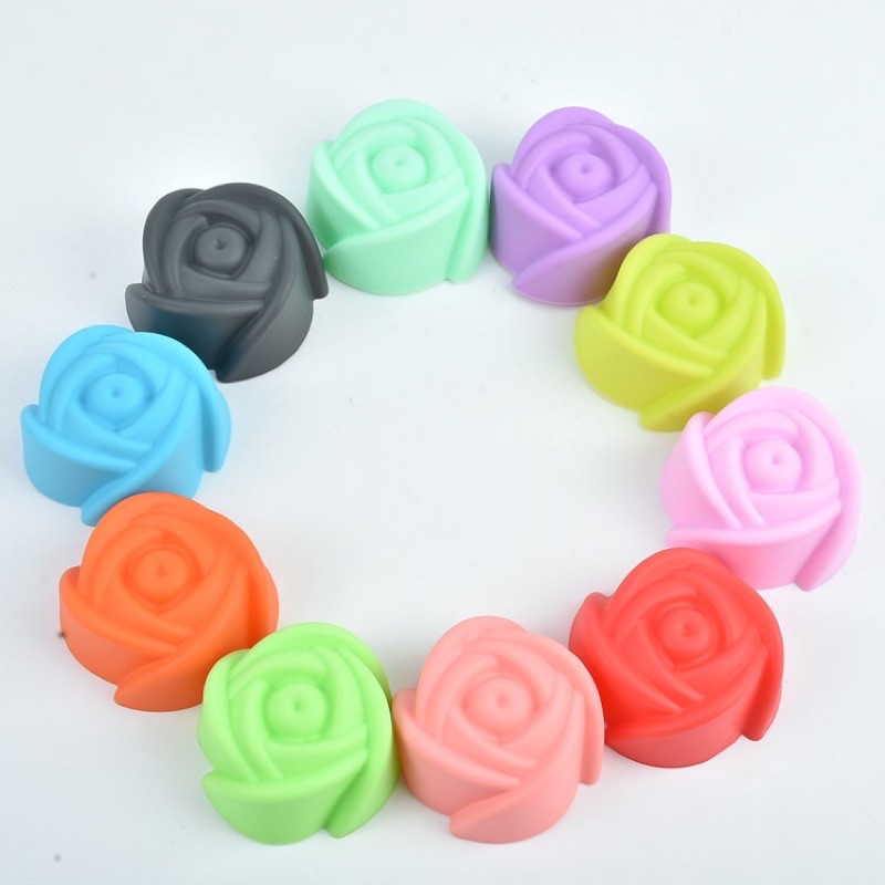 Khuôn hoa Hồng làm rau câu/bánh/pudding silicone